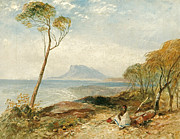 Maria Island from Little Swanport Van Diemen's Land Painting by John Skinner Prout
