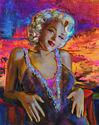 Marilyn Monroe 126 g Painting by Theo Danella