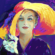 Marilyn Monroe 2 Blue Painting by Jackie Medow-Jacobson