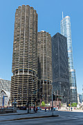 Marina City, AMA Plaza, and Trump Tower Photograph by David Levin