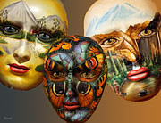 Masks on the Wall Photograph by Farol Tomson