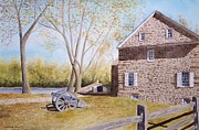 McConkey Ferry Inn Painting by Denise Harty