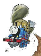 McKibbin 7-1447 RUDY Drawing by John LaFree