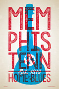 Memphis Poster - Tennessee #1 Digital Art by Jim Zahniser