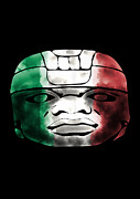 Mexican Olmec Digital Art by Piotr Dulski