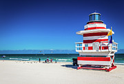 Miami Beach Lifeguard House #1 Photograph by Carlos Diaz Miami Beach Lifeguard House #1 Photograph by Carlos Diaz