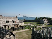 Michilimackinac and Mackinac Bridge Photograph by Keith Stokes Michilimackinac and Mackinac Bridge Photograph by Keith Stokes
