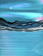 Midday Moon Painting by Eli Tynan