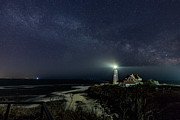 Milky Way at Portland Head Light Photograph by Scene by Dewey