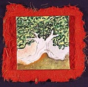 Miniature. Mr. Tree. Imaginaryscape Painting by Antonella Manganelli