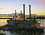 Mississippi Riverboat Sunset Photograph by Matalyn Gardner