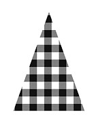 Modern Black and White Tree 2- Art by Linda Woods Mixed Media by Linda Woods
