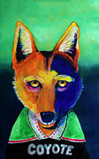Modern Coyote  Painting by Rick Mosher