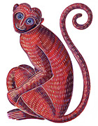 Monkey Painting by Jane Tattersfield