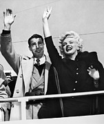 MONROE AND DIMAGGIO, c1954 Photograph by Granger