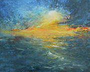 Moon Over Painting by Jane See