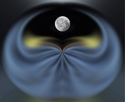 Moon through a Mystic Portal Photograph by Wayne King