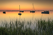 Moored Boats at Sunrise Photograph by Darius Aniunas
