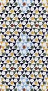 Mosaic from the portico of the Generalife Drawing by Spanish School