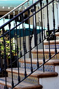 Mosaic Tile Staircase In La Quinta California Art District Photograph by Colleen Cornelius