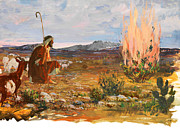 Moses and Burning Bush Photograph by Munir Alawi
