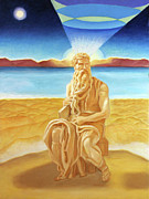 Moshe Rabbenu  Painting by Suzanne Giuriati Cerny