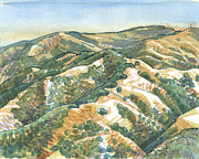 Mount Diablo, Round Top Viewpoint Painting by Judith Kunzle