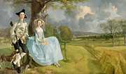Mr and Mrs Andrews Painting by Thomas Gainsborough