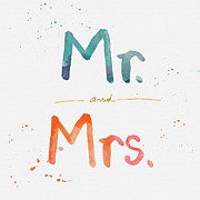 Mr and Mrs Painting by Linda Woods