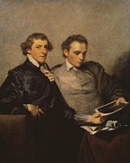 Mr Huddesford and Mr Bampfylde Painting by Joshua Reynolds
