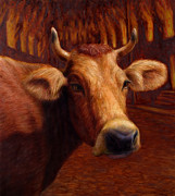 Mrs. O'Leary's Cow Painting by James W Johnson