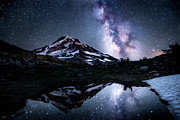 Cascade Mountain Night Sky Photograph by Russell Wells