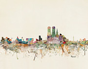 Munich Germany Skyline Painting by Bri Buckley
