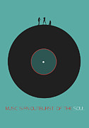 Music is an outburst of the soul Poster Digital Art by Naxart Studio