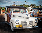 My '40 Cream White Woodie Photograph by David Levin
