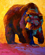 My Fish - Grizzly Bear Painting by Marion Rose