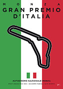 My Gran Premio D Italia Minimal Poster Digital Art by Chungkong Art