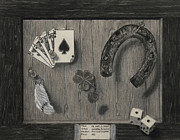 My Luck in Vegas Drawing by Quwatha Valentine