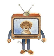 tv Painting by Kestutis Kasparavicius