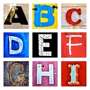 myownalphabet A to I Photograph by Julie Gebhardt