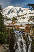 Myrtle Falls, Mt Rainier Photograph by Tony Locke