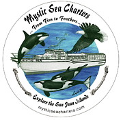 Mystic Sea Charters Logo Digital Art by Leizel Grant