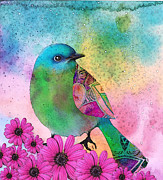 Mystical Garden Painting by Robin Mead