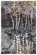 Nature Reflections Drawing by Jonathan Baldock