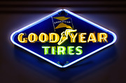 Neon Goodyear Tires Sign Photograph by Mike McGlothlen