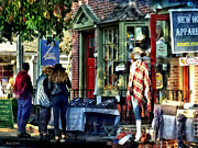New Hope PA - Shopping Along Main Street Photograph by Susan Savad New Hope PA - Shopping Along Main Street Photograph by Susan Savad