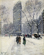 New York Flatiron, 1919 Pyrography by Guy Wiggins New York Flatiron, 1919 Pyrography by Guy Wiggins