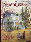 New Yorker December 14 1957 Painting by Edna Eicke
