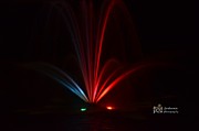 Grove City Fryer Park Night Fountain Photograph by Serbennia Davis