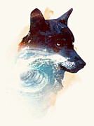 Night Swim Mixed Media by Robert Farkas